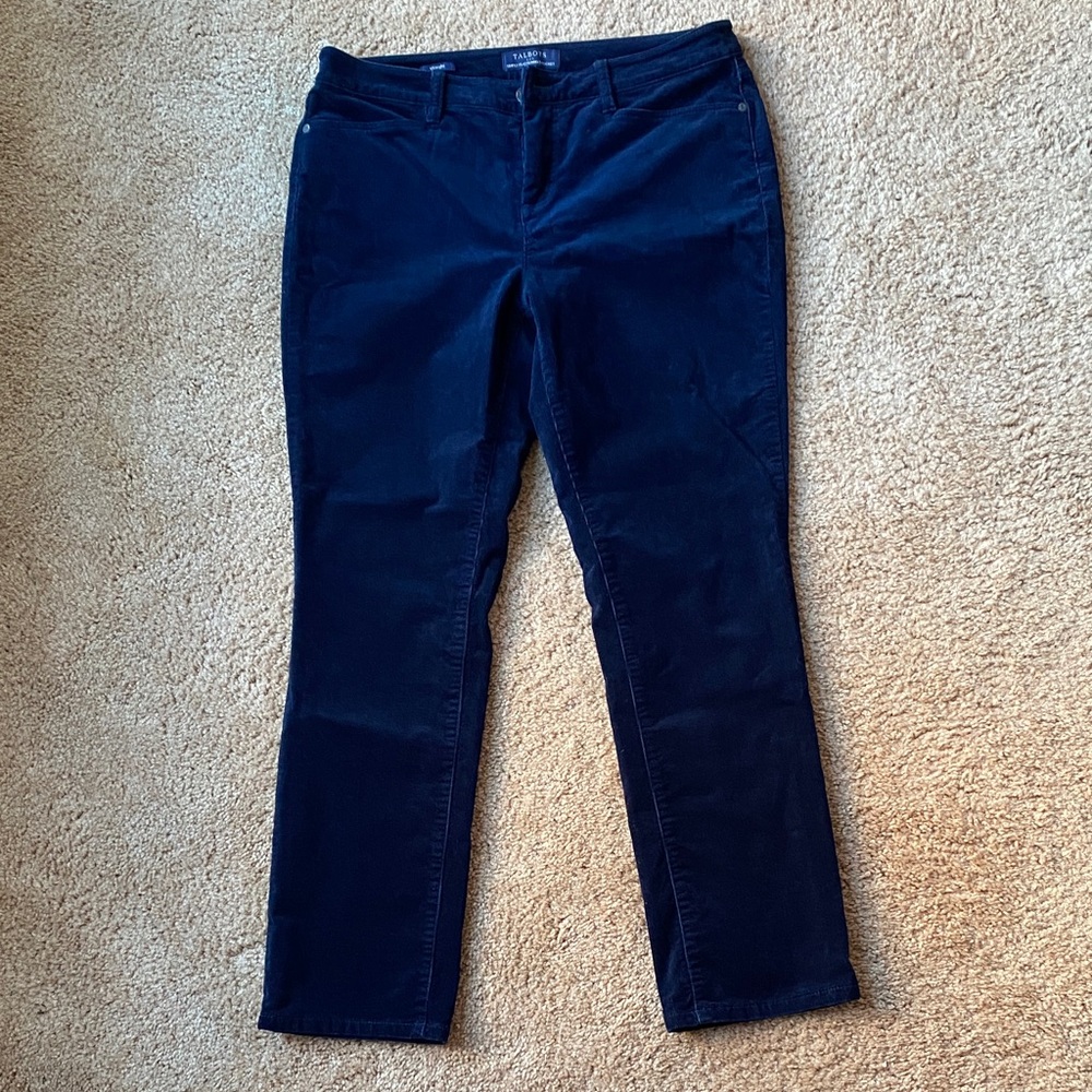 Talbots Navy Corduroy Trousers